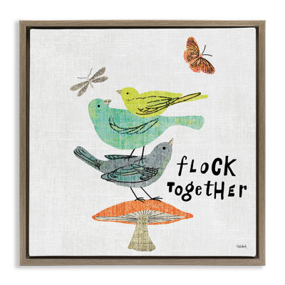 «Flock Together Birds», art mural encadré par Sue Schlabach