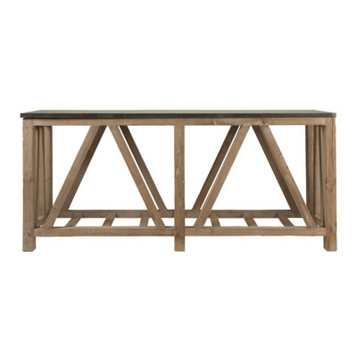 71'' Stone Top Console Table