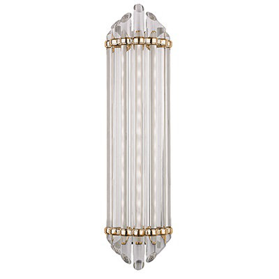 Albion 14-Light LED Bath Bar, Aged Brass