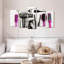 Ensemble de 5 outils fuchsia sur toile pour salon de coiffure-1449761239