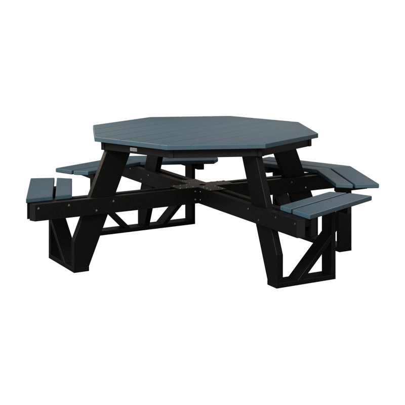 Table de pique-nique Ada, Slate Top/Black Base