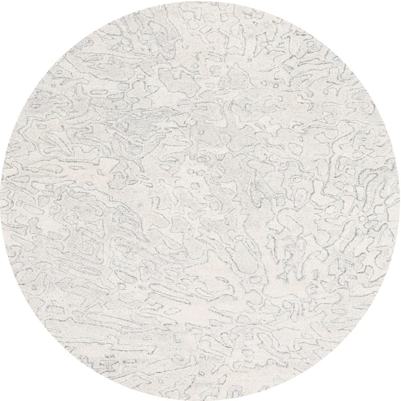 Abstract Indoor Rug, Round 5'