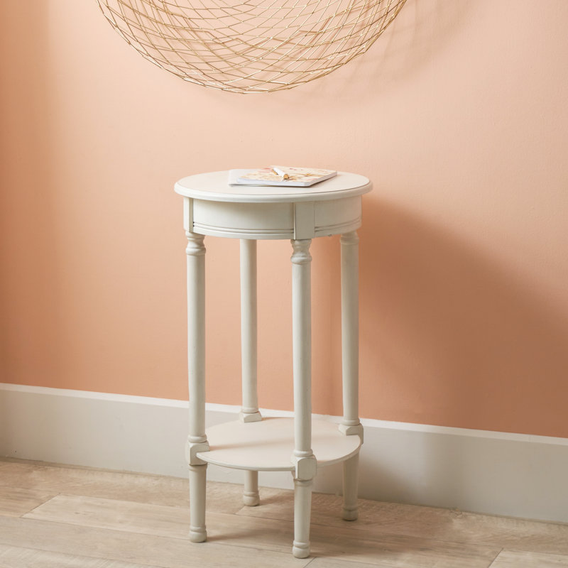 Abree Side Table, White