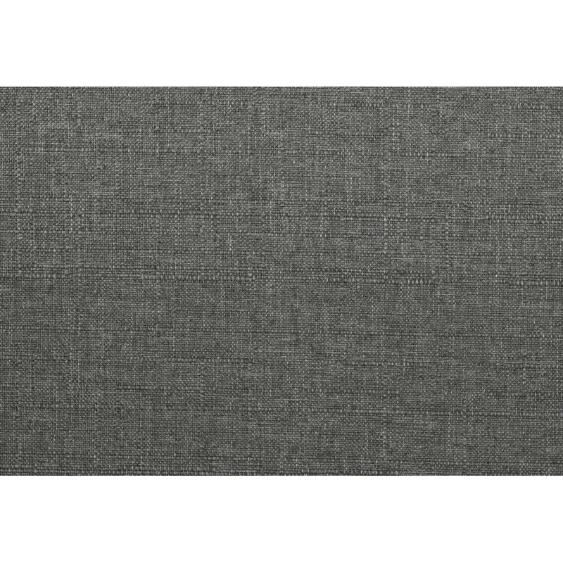 Chaise d'appoint rembourrée en tissu, Gris foncé