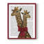 «Giraffes and Bow», reproduction encadrée-1349866964-1349866967