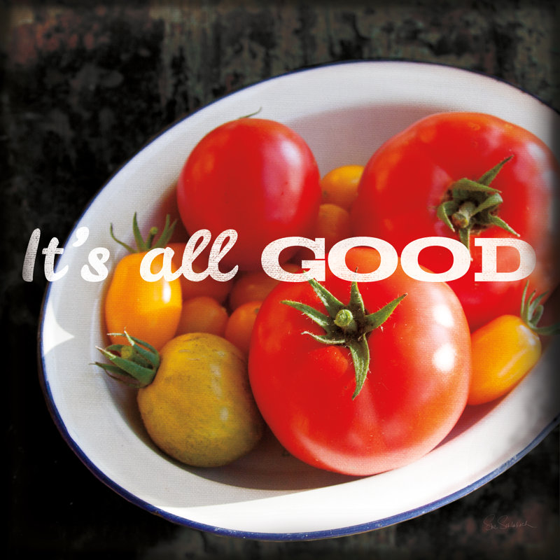 Market Fresh Tomatoes by Sue Schlabach - No Frame Print on Canvas, 91cm H x 91cm W x 3.8cm D