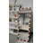 Hollywood Full Length Mirror With Lights Full Body Vanity Mirror With 3 Color Modes Wall Lighted  Standing Floor Mirror For Dressing Room Bedroom Hotel Touch Control Walnut 62.6"X23.3"