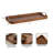 Solid Wood Rectangle Tray with Metal Handles