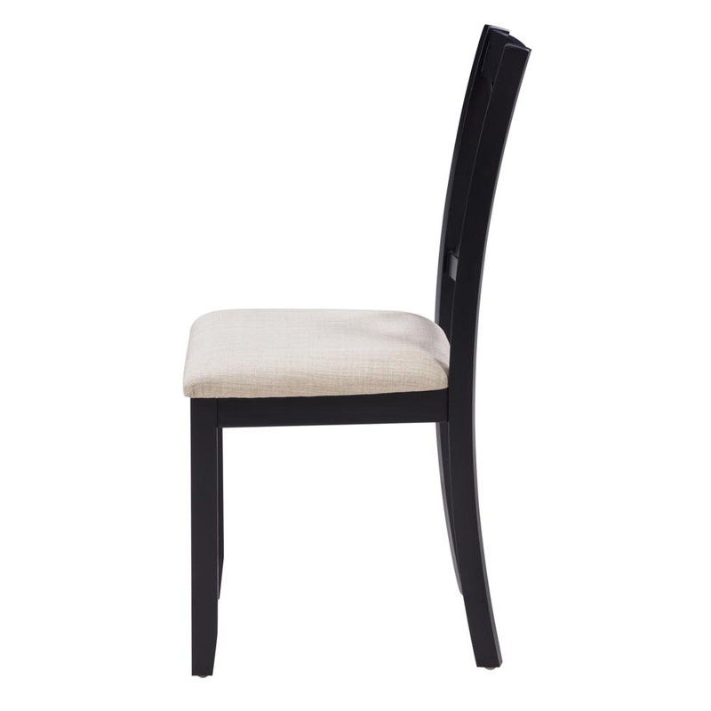 Dining Chairs Set for 4, Beige, Black