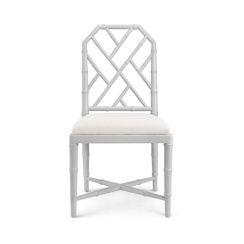 Jardin Linen Side Chair, Gray