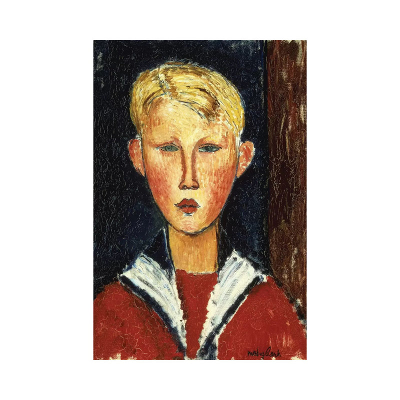 The Blue-Eyed Boy, 1916 by Amedeo Modigliani - Wrapped Canvas Gallery-Wrapped Canvas Giclée, 45.72cm H x 30.48cm W