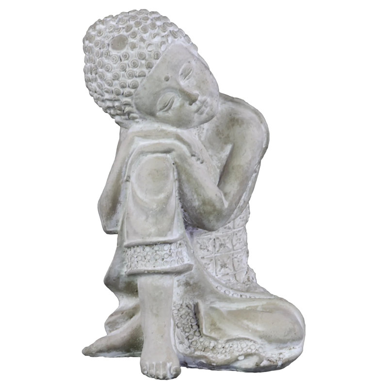 Figurine Inari Bouddha assis en ciment