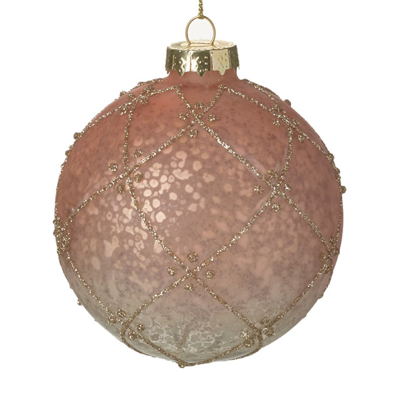 8cm Glass Bauble