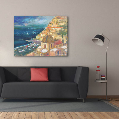 «Lovely Coastal View» par Allayn Stevens, art mural sur toile, 54 po x 40 po