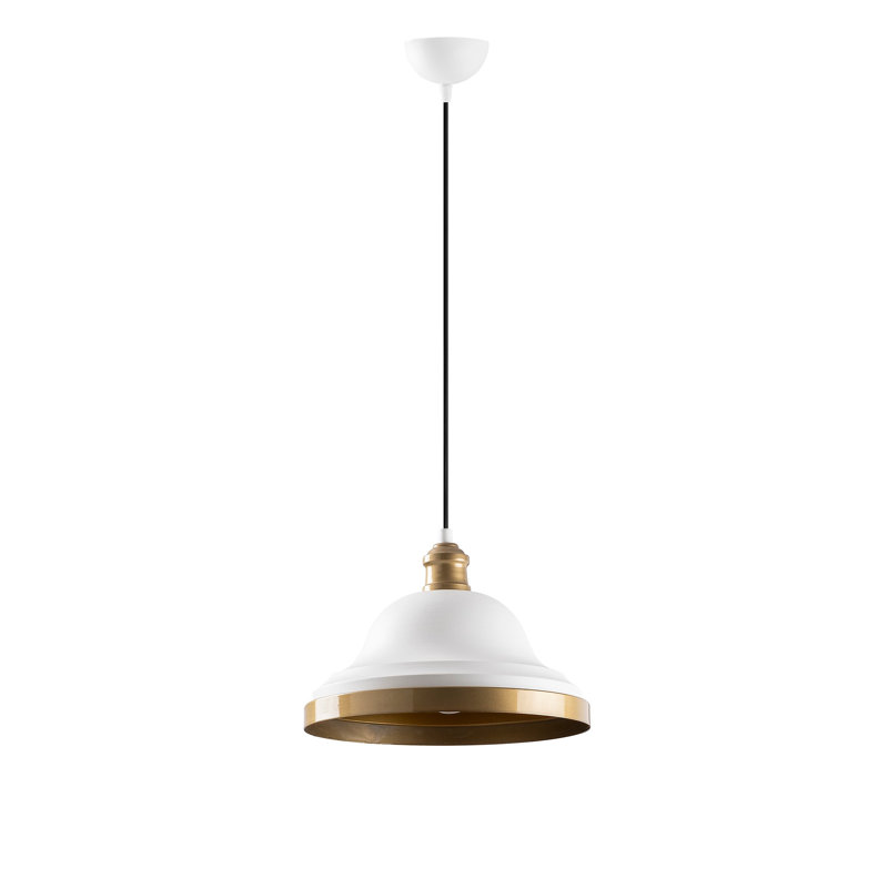 Superbe lustre scandinave, blanc et doré, hauteur réglable, 30 po x 30 po | Corps en métal, 45,3 pouces de hauteur | Douille E27 de 40 W maximum | Parfait pour les salles à manger et les espaces de vie modernes, conception élégante, indice de protection IP20