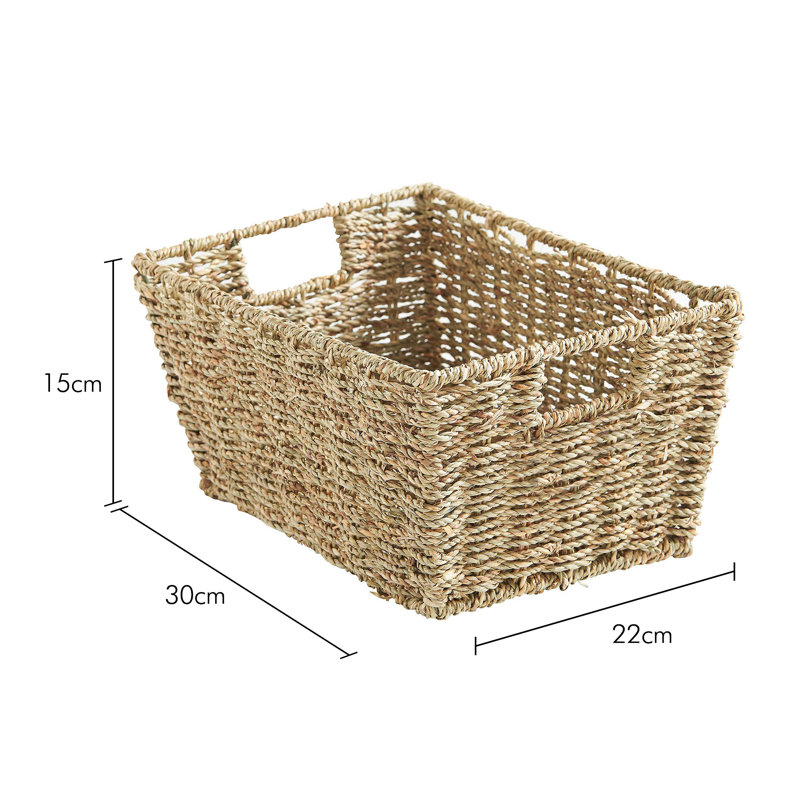 VonHaus Seagrass Decorative Basket