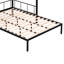 Lit superposé en métal avec tablettes et panneau quadrillé / Structure de lit en métal robuste / Lattes en bois sans bruit / Garde-corps en polyester enduit de PVC confortable / Tablettes et grilles intégrées à 2 niveaux / Lit séparé