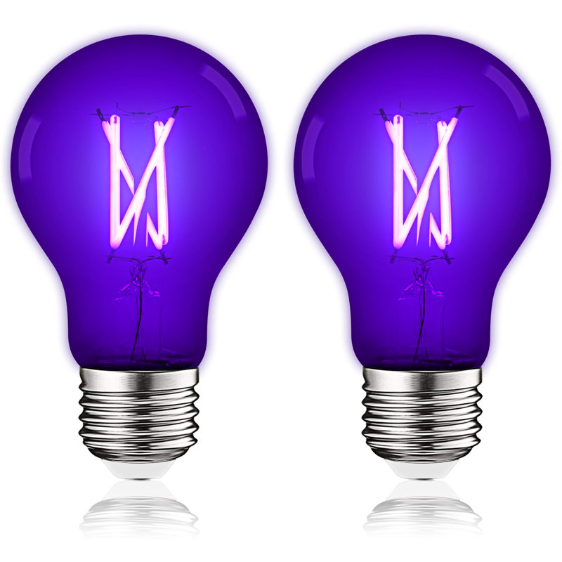 4,5 W (équivalent à 60 W), DEL A19, ampoule à intensité variable, culot moyen E26 (standard), Bleu foncé