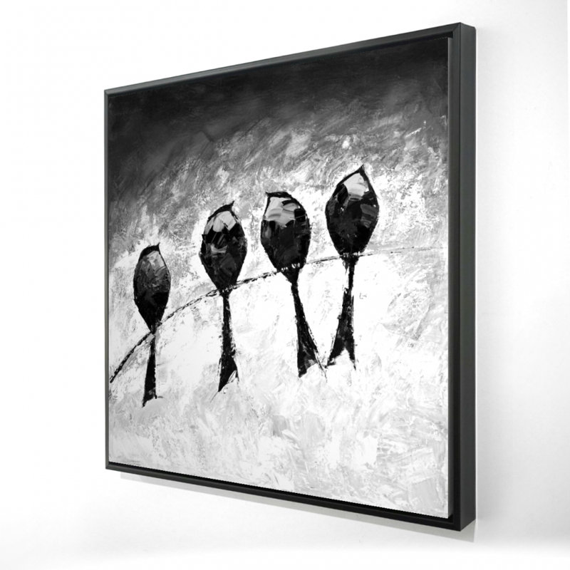 "Quatre oiseaux perchés"