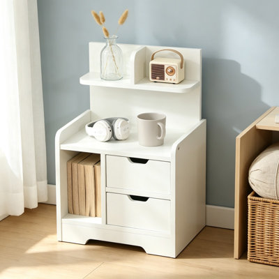 Akeilah 40cm W Manufactured Wood Bedside Table
