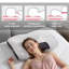 Height Adjustable Wave-shaped Pillow Insert without Pillowcase