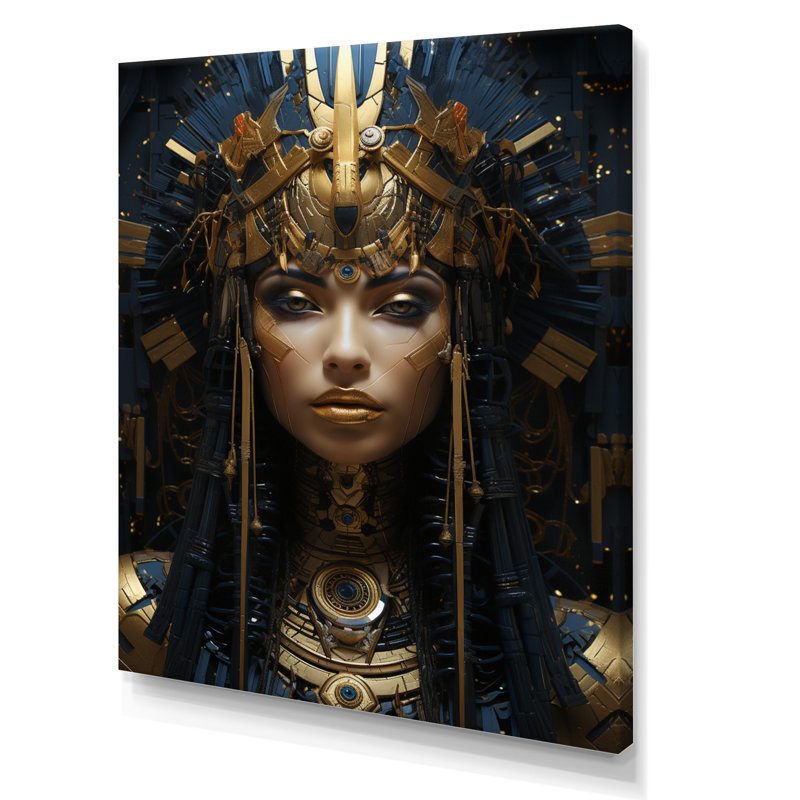 Égypte, anciens mystères Pharaon II sur toile, Toile tendue, H 20 po x l 12 po x P 1 po
