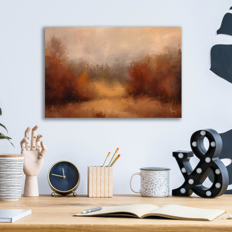  «Autumn Mist» par Ashley Bradley, art mural en verre acrylique, 24 po x 16 po, H 12 po x l 16 po x P 0,13 po