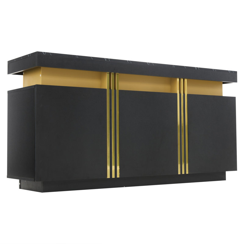 140cm Sideboard, Black