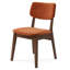 Chaise d'appoint rembourrée en bois massif Avra-954845862