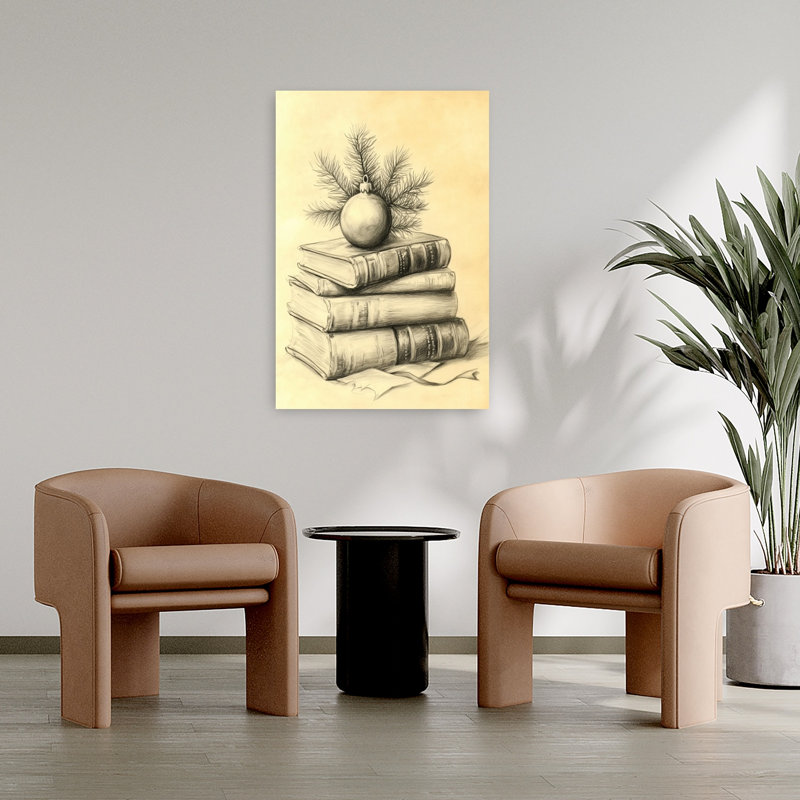 «Vintage Christmas», reproduction d'art classique de pin vintage, 36" H x 24" W