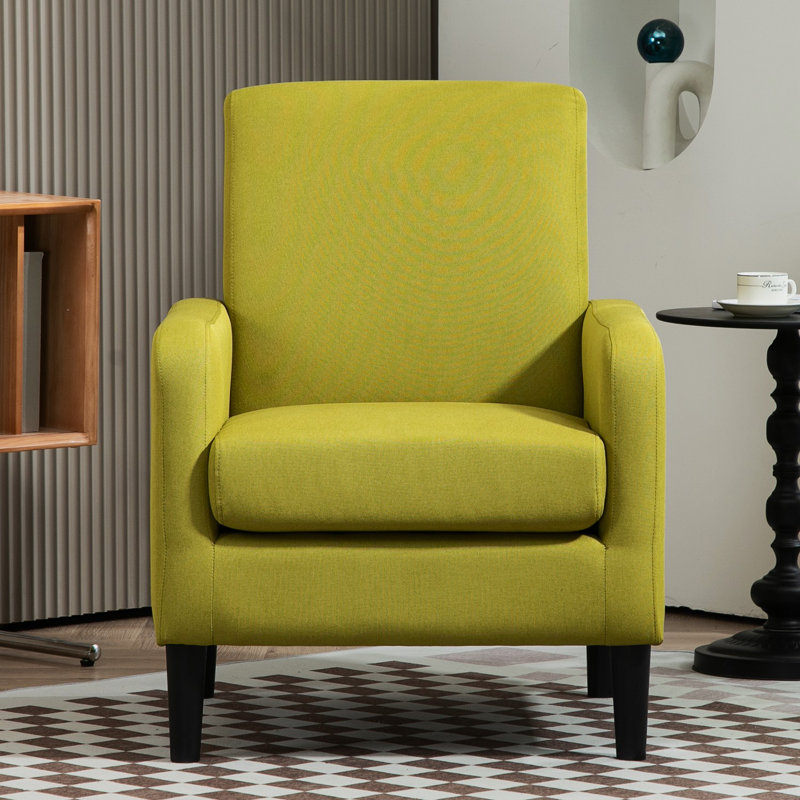 upholstery 26.2'' wide armchair, Yellowish Green Polyester