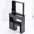 29.2" Small Space Vanity Table with Sliding Mirror, Stool and High Capacity Storage-837203013