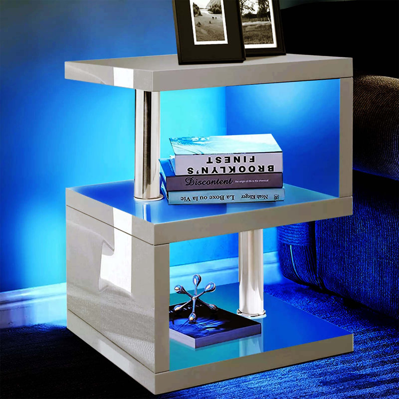 C Table End Table, Grey