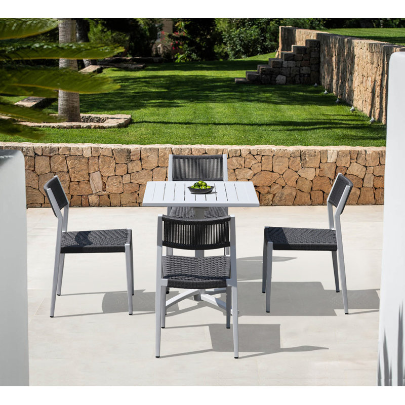 Abreu Stacking Patio Dining Side Chair