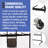 690 lb. Capacity Commercial Grade Steel 2-Tier Folding Chair Dolly