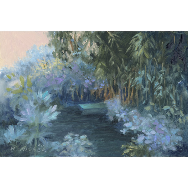 Rosalind Wheeler Monets Garden VII by Mary Jean Weber - Wrapped Canvas ...