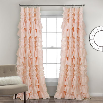 Panneau de rideau simple semi-transparent Kemmy