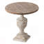 Table ronde en bois antique 30 po x 31 po