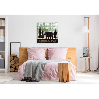 Art mural épique «Simple Living Bear» par Michael Mullan, 24 po x 24 po