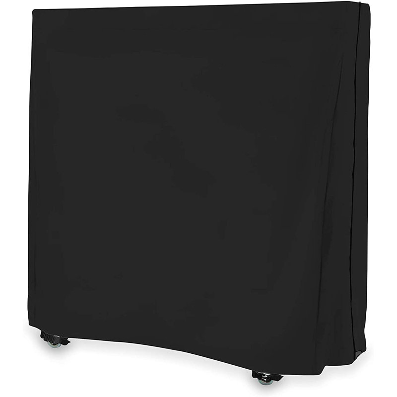 Heavy Duty Waterproof Folding Table Tennis Cover,UV Resistant Ping Pong Table Cover Outdoor Waterproof , Black