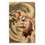 Area Rug in Beige/Orange/Red
