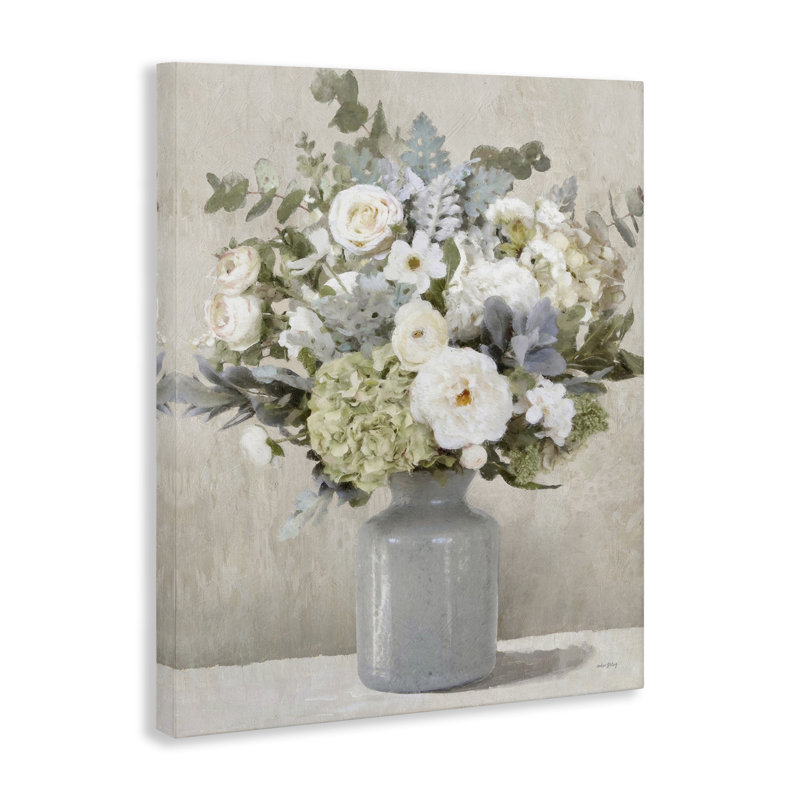 Toile Fresh Garden Bouquet, design par Amber Sterling, H 48 po x l 36 po
