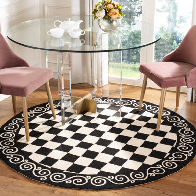 Brayton Hand Hooked Wool Geometric Rug