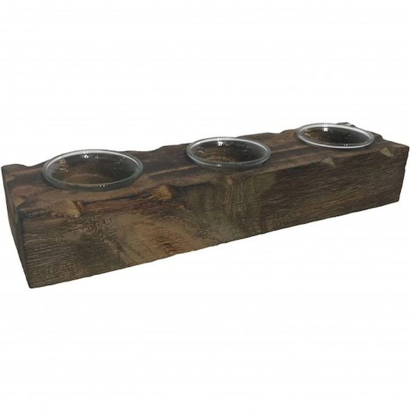 Petite votive en bois Union Rustic