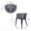 Ensemble de 2 chaises de salle à manger d'extérieur Milan, structure en fer durable et conception polyvalente pour le patio et le jardin-428687547