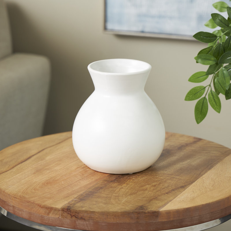 Vase décoratif en céramique Sire, Blanc