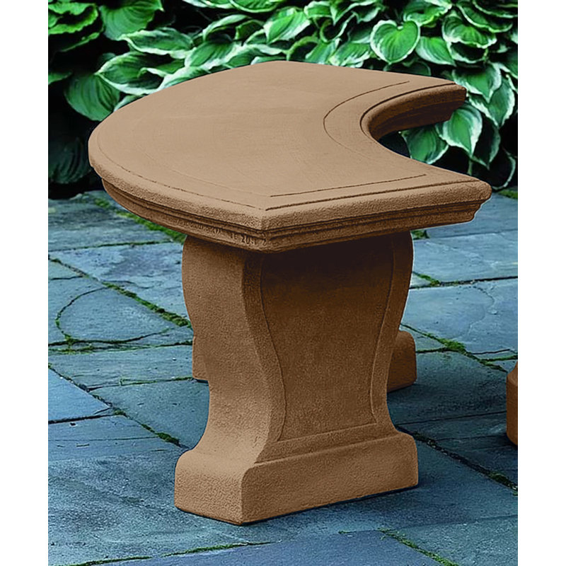Banc de jardin en pierre Palladio, Pierre calcaire vieillie
