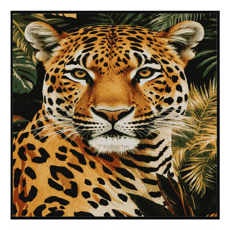  Tapis lavable Amazon Jaguar Big Cats, Carré 5 pi