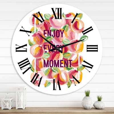 Enjoy Every Moment - Traditional wall clock