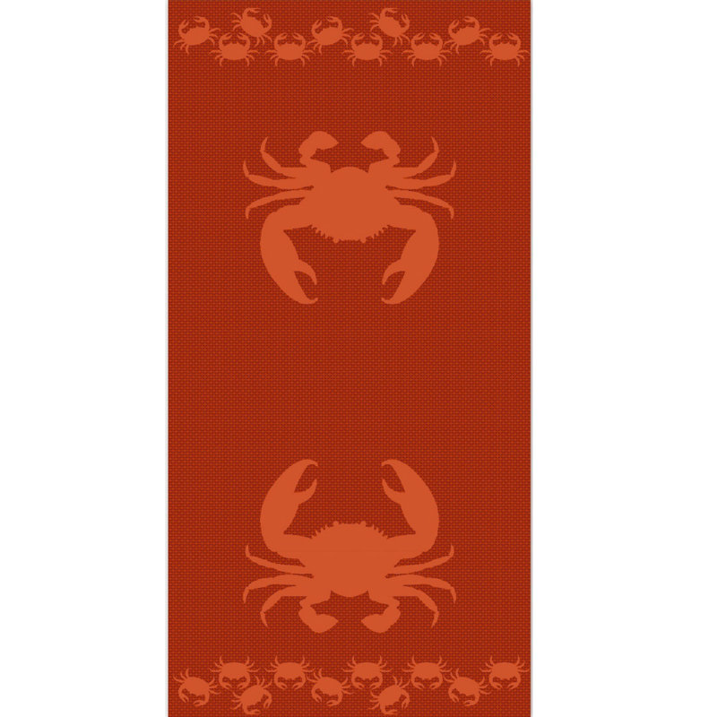 Serviette de plage en coton 100% crabes crabes Wellbrock